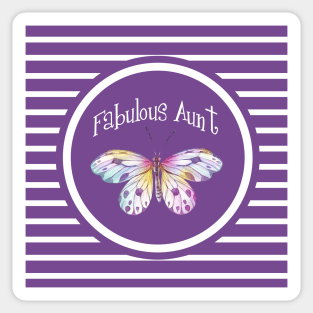 Fabulous Aunt Butterfly Sticker